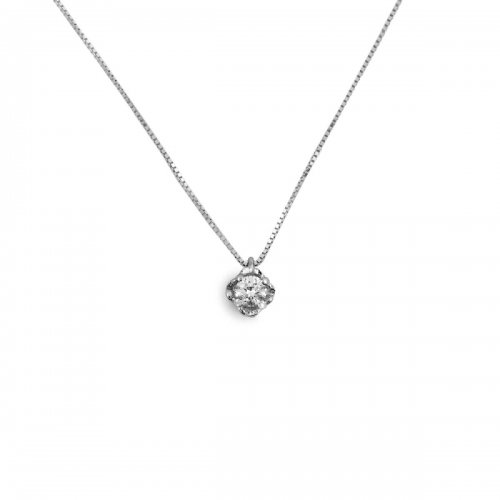 Necklace Promesse Gioielli Woman Point Light Diamond CSCF