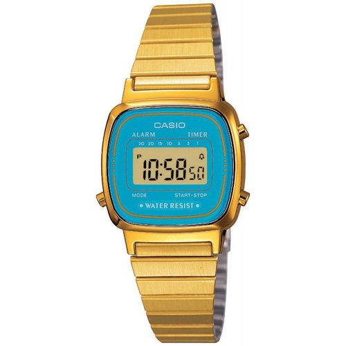 CASIO women's watch LA670WGA-2DF Steel PVD gold gilt Vintage