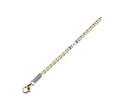 Collana Uomo in Oro Giallo e Bianco GL100023