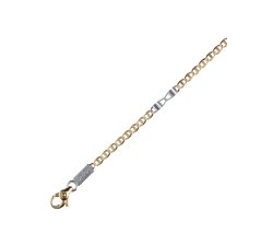 Man Necklace in Yellow and White Gold GL100023
