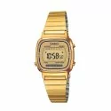 CASIO Damenuhr LA670WGA-9DF Stahl PVD vergoldet Vintage