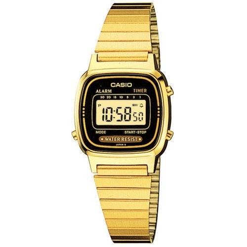 CASIO women's watch LA670WGA-1DF Steel PVD gold gilt Vintage