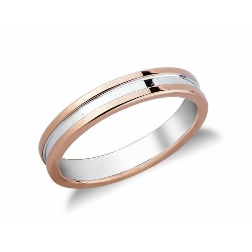 Rose White Gold Wedding Ring FSU055BR