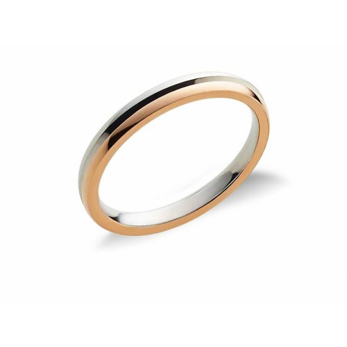 Rose White Gold Wedding Ring FAU140BR