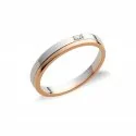 Rose White Gold Wedding Ring FAU110BR / B