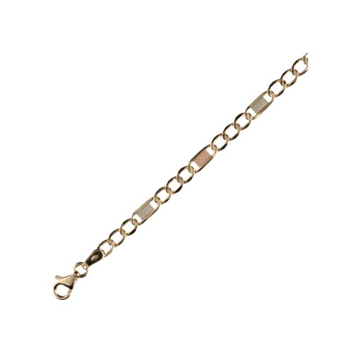 Men&#39;s Bracelet in Yellow, White and Rose Gold GL100037