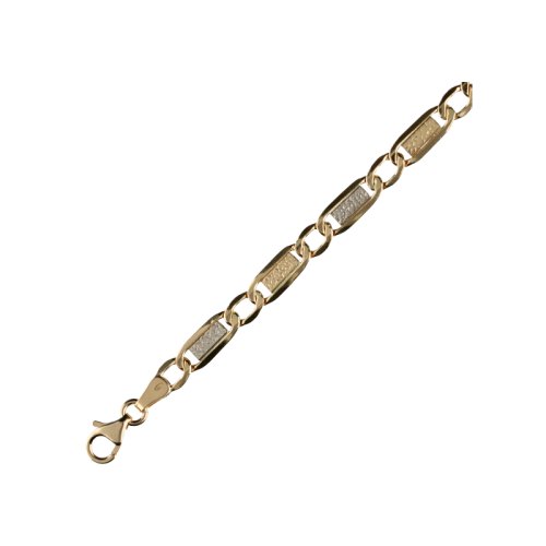 Herrenarmband aus Gelb- und Weißgold GL100038