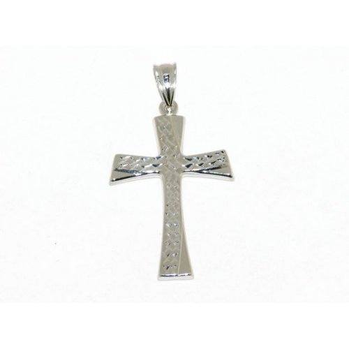 Men&#39;s Cross in White Gold 143958