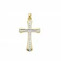 Man&#39;s Cross in Yellow and White Gold 248837