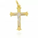 Man&#39;s Cross in Yellow and White Gold 203212