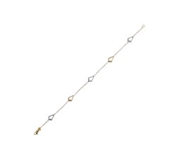 Bracciale Donna in Oro Giallo e Bianco GL100040