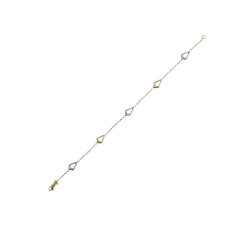 Woman Bracelet in Yellow and White Gold GL100040