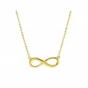 Necklace with Infinity Woman in Yellow Gold 217984P