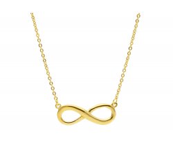 Woman's Infinity Necklace in Yellow Gold GL-SON217984P