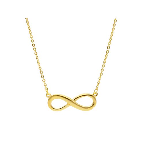 Necklace with Infinity Woman in Yellow Gold 217984P