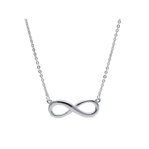 Necklace with Infinity Woman in White Gold 217986P