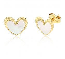 Women&#39;s Yellow Gold Heart Earrings 197269