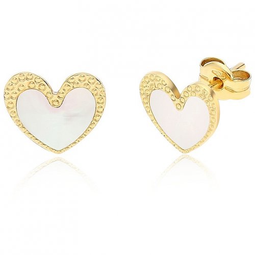 Women&#39;s Yellow Gold Heart Earrings 197269