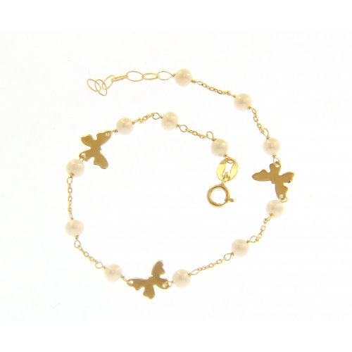 Mädchenarmband aus Gelbgold 223407