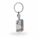 Keychain with Rudder Unisex Steel 15821