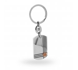 Keychain with Rudder Unisex Steel 15821