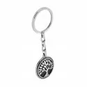 Keychain with Tree of Life Unisex Steel 20596