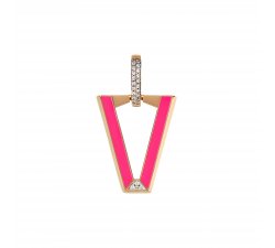 Valentina Ferragni earring Studio Uali Fuchsia DVF-OR-LU2