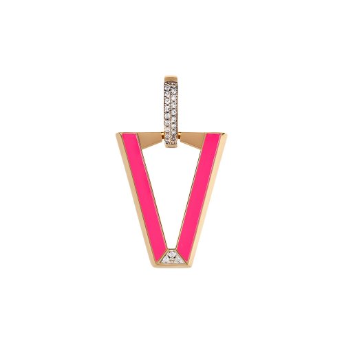 Valentina Ferragni earring Studio Uali Fuchsia DVF-OR-LU2