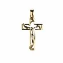 Man&#39;s Cross in Yellow and White Gold GL100046