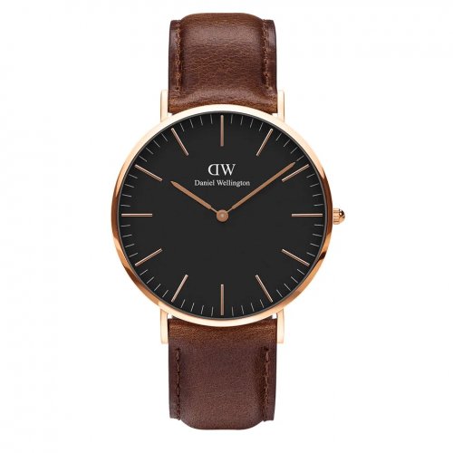 Daniel Wellington Herrenuhr Classic Black Bristol DW00100125