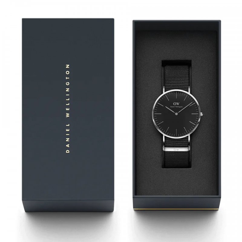 Daniel Wellington Herrenuhr Classic Schwarz Cornwall DW00100149