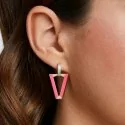Valentina Ferragni earring Studio Uali Fuchsia DVF-OR-LU2