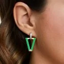 Valentina Ferragni earring Studio Uali Green DVF-OR-LU5