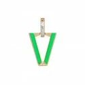 Valentina Ferragni earring Studio Uali Green DVF-OR-LU5