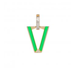 Valentina Ferragni earring Studio Uali Green DVF-OR-LU5