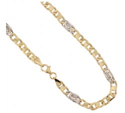 Herren-Halskette aus Gelb- und Weißgold 803321717550