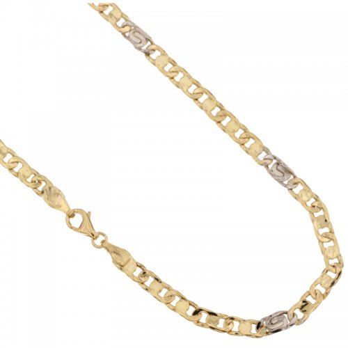 Yellow and White Gold Men&#39;s Necklace 803321712336