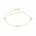 Bracciale da bimba Oro giallo e bianco 803321724517