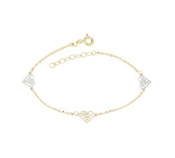 Bracciale da bimba Oro giallo e bianco 803321724517