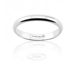 DIANA Classic Wedding Ring 3 grams Narrow band White gold