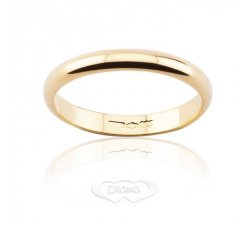 DIANA Classic Trauring 3 Gramm Schmalband Gelbgold