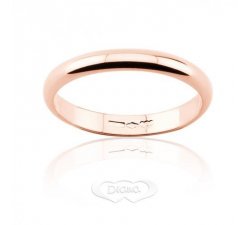 Diana Wedding Ring 3 grams Rose Gold Classic Narrow Band