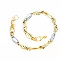 Woman bracelet in yellow and white gold 241496