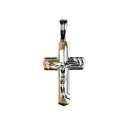 Man&#39;s Cross in Yellow and White Gold GL100049