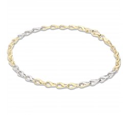 Men&#39;s Bracelet in Yellow and White Gold MLP080GB21
