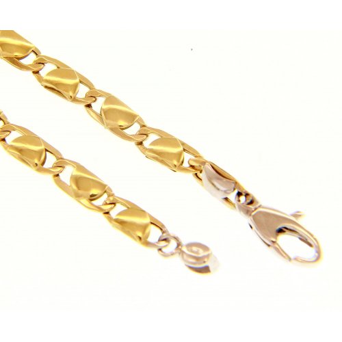 Bracciale Uomo in Oro Giallo e Bianco MFN401GB19