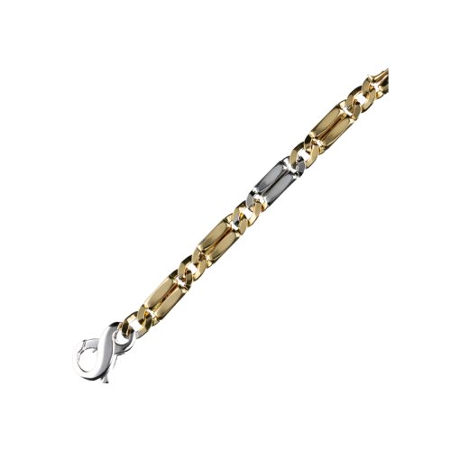 Men&#39;s Bracelet in Yellow and White Gold GL100058