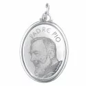 Anhänger Padre Pio Weißgold GL100065