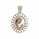 Madonna pendant in yellow and white gold GL100069