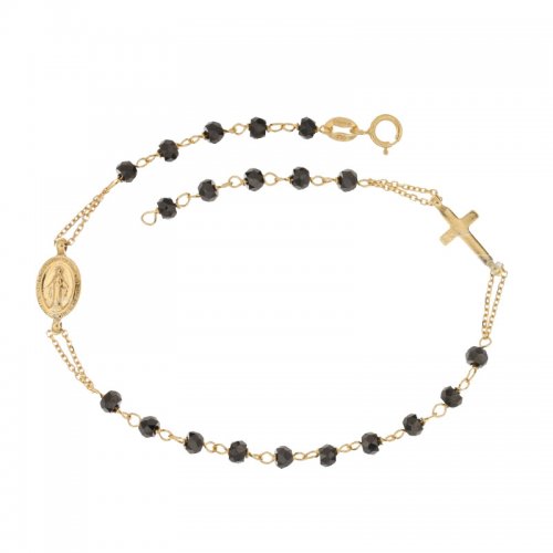 Miraculous Madonna Yellow Gold Rosary Bracelet 803321736932